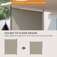 thumbnail image 4 of Outsunny Auvent de Patio Rétractable 7 Pieds x 10 Pieds, Écran d'Intimité Extérieur, Beige, 4 of 10