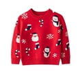 thumbnail image 1 of Chandail d'Automne et d'Hiver pour Enfants Garçons et Filles Style Noël Épais Col Rond, 1 of 6