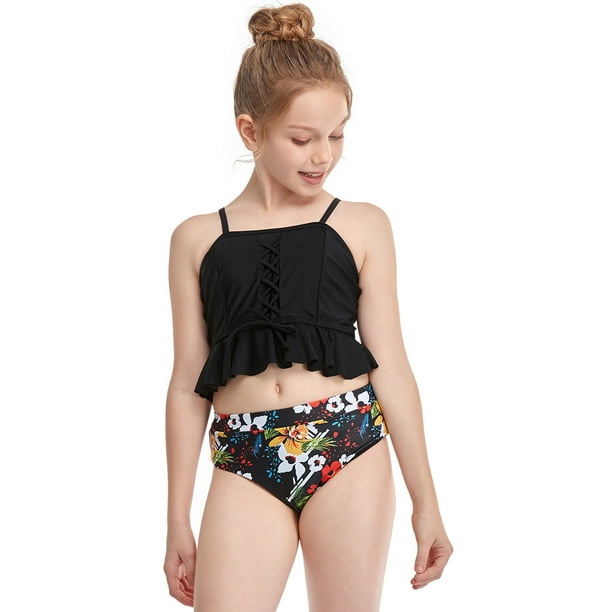 New Children's Sports Bikini Swimsuit High Waist Swimwear Girls Bathing Suit  Beachwear - China Bikini and Boy Swimwear price