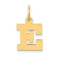 thumbnail image 1 of 14k Small Block Initial E Charm in 14k Yellow Gold, 1 of 3