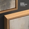 thumbnail image 5 of Large Framed Canvas Art Neutral Abstract Print for Modern Living Room Bedroom Wall Decor - 60"x30" Natural Framed, 5 of 7