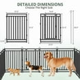 thumbnail image 5 of Petorldog Dog Playpen 40in H, 16 Panels Heavy Duty Metal Dog Fence Outdoor for Yard, Outdoor Use for RV Camping, Black-Silver, 5 of 7