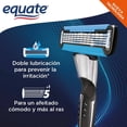 thumbnail image 4 of Máquina de afeitar Equate 1 mango y 2 cartuchos recargables, 4 of 4
