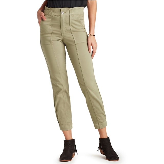 Sam Edelman Womens The Commander Casual Cropped Pants ltpasgrn 12x26