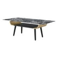 thumbnail image 2 of Pemberly Row Set of 2 End Table and Coffee Table with Black Marble Texture Top, 2 of 8