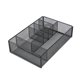 thumbnail image 2 of Organizador de escritorio de malla metálica negra – portaplumas de 6 compartimentos y soporte para material de oficina para escritorio, escuela, oficina en casa y almacenamiento de maquillaje, 2 of 8