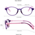 thumbnail image 6 of LifeArt Kid Blue Light Blocking Glasses, Filter 85% of Harmful Blue Light, Anti Eyestrain and Blurry, Computer Glasses(Purple), 6 of 6