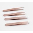 thumbnail image 1 of 4 per set rose gold Ingrown Hair Removal Tweezers Stainless Steel For men, women for eyebrow,ingrown hair Comes with tip protector, 1 of 5