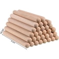 thumbnail image 2 of 32 Pcs Bâtons de Rythme pour Enfants en Vrac, Bâtons de Musique en Bois de 8 Pouces Instrument de Percussion pour Salle de Classe, 2 of 6