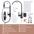 thumbnail image 7 of Wowow Oil Rubbed Bronze 20.3 in. H Single Handle Pull Down Sprayer Kitchen Faucet with Water Filter Faucet and 360° Swivel, 7 of 7