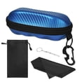 thumbnail image 1 of Estuche para Anteojos MoKo Semirrígido de PU Azul con Gancho, 1 of 8