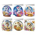 thumbnail image 1 of Tarjeta Dibujo Diamantes Kit Pintura Diy 6 Piezas Caballero Cristal Horse para Favores Fiesta Navideña, 1 of 9