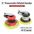 thumbnail image 3 of Shinysix Pneumatic Sander, 5'' Air Palm Orbital Sander for Efficient Sanding, 3 of 7