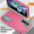 thumbnail image 6 of JTCASES Compatible with Samsung Galaxy S23 Case Heavy Duty Protective Rugged Phone Case, Full Body Anti-dust Shockproof Drop Proof Armor Durable Cover for Galaxy S23 6.1 inch, Rose/Mint, 6 of 10