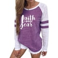 thumbnail image 1 of TINZ T-Shirt Décontracté pour Femmes à Col Rond, Partiellement Imprimé, à Manches Longues, Haut de Course pour Femmes, Lot de T-Shirts à Manches Longues pour Femmes, T-Shirts en Polyester pour Femmes, 1 of 3