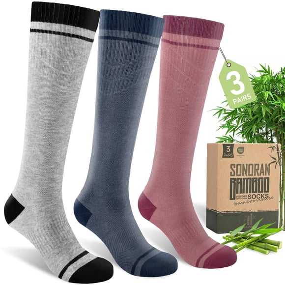 Calcetines de compresión SONORAN Bamboo Viscose 15-20 mmHg para mujeres y hombres