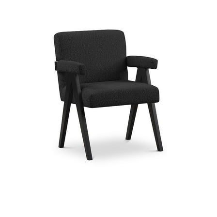 Meridian Furniture Woodloch Black Boucle Fabric Accent Chair