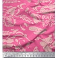 thumbnail image 1 of Soimoi Rayon Fabric Flower Artistic Print Sewing Fabric Yard 56 Inch Wide, 1 of 3
