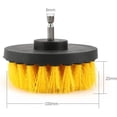 thumbnail image 3 of Xiao Hua Juego de 3 cepillos de limpieza para taladro y fregador eléctrico, multiusos, para suelos, bañeras, duchas, baños y cocinas (amarillo)., 3 of 5