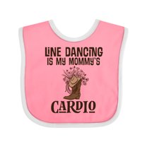 Inktastic Line Dancing Mommy Cardio Cowgirl Girls Baby Bib