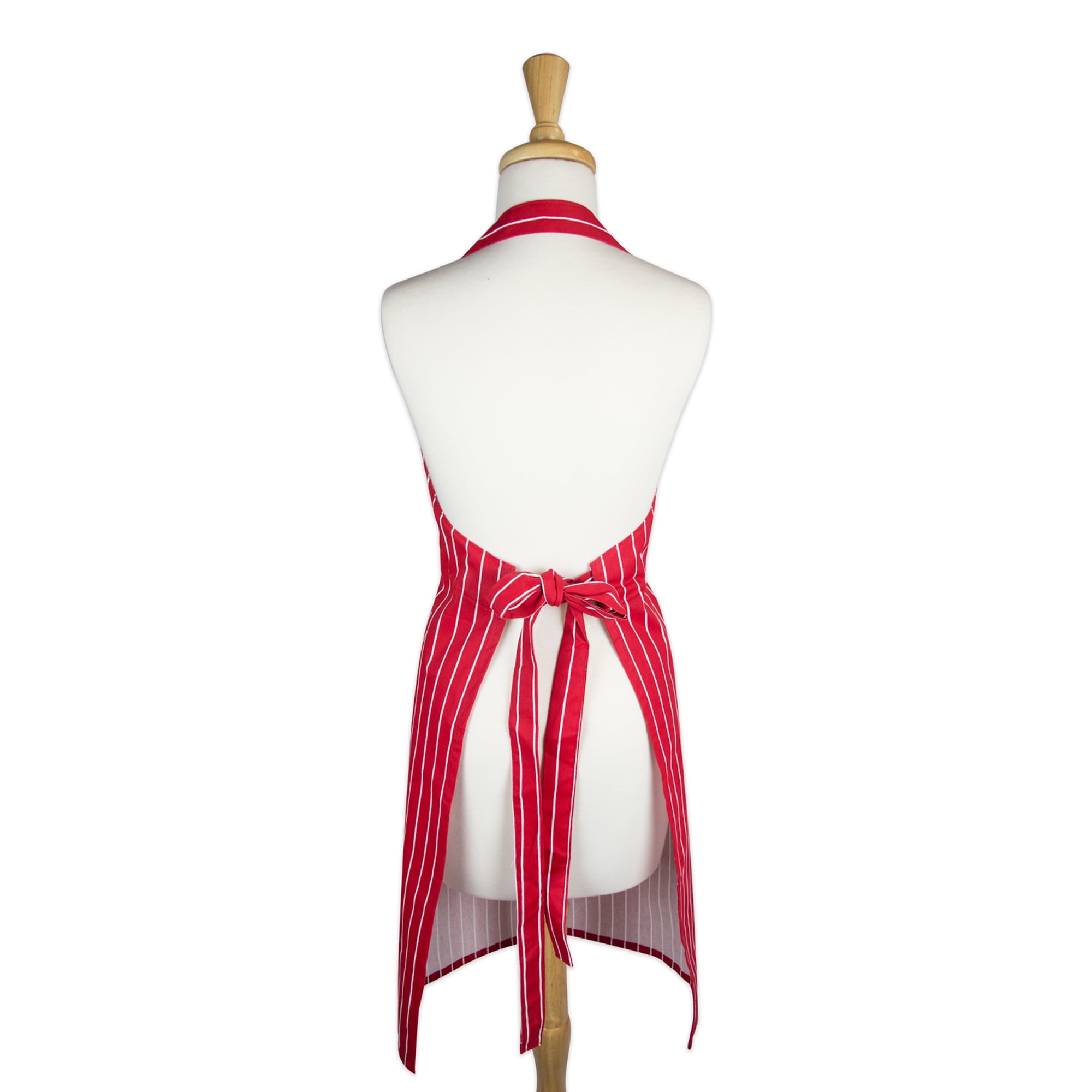 DII Stripe Chef Apron Tango Red