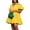 L07-Yellow, variant on GXIPO Women's Cute Babydoll Off Shoulder Dresses Casual Flared Long Sleeves Loose Shirred Summer Dress Orange L