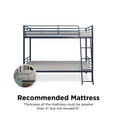 Mainstays Convertible Twin over Twin Metal Bunk Bed, Blue