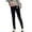 Black1, variant on Timegard Leggings for Women Winter Fleece Lined Thick Comfy Thermal Trousers High Waist Stretch Warm Pants