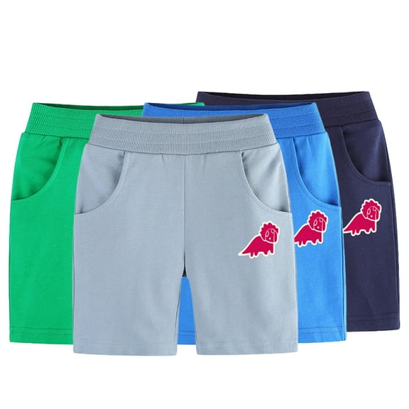 Esaierr Boys Girls Active Shorts for Kids Toddler,Little Boys Girls Athletic Cotton Shorts Baby Summer Sports Casual Five Quarter Medium Pants with Pockets for 1-9T