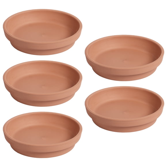 EeaseMX 5 platillos de cerámica para plantas, bandejas para macetas, platillos para macetas, platos para plantas de casa para recoger agua