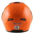 thumbnail image 7 of 1Storm Motorcycle Street Bike Modular/Flip up Dual Visor/Sun Shield Full Face Helmet HG339 Glossy Orange, 7 of 7