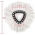 thumbnail image 3 of 6 Pcs Tête de Vadrouille de Remplacement, Vadrouille Rotative Universelle en Microfibre 360 Compatible avec Vileda EasyWring 2-en-1 Turbo Tête de Rechange, 3 of 5