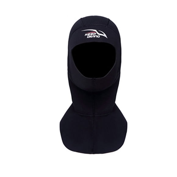 Gorro de Buceo de Neopreno Sonducket Keep Diving DH-321 3 mm Color Negro con Línea Negra