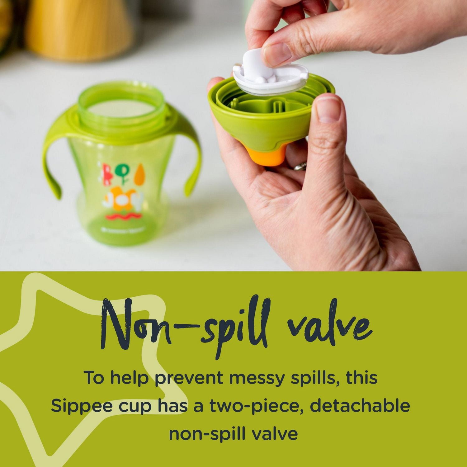 Tommee Tippee Sippee Trainer Cup with Handles, Spill-Proof, 8oz, 7m+, Pack of 2 (Designs Will Vary), 7m+