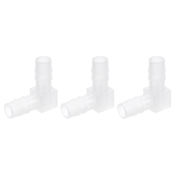 Uxcell 5/16" 90 Degree Elbow Hose Barb, 3Pack Aquarium Air Valve Connector Tubing for Fish Tank Pond Air Line