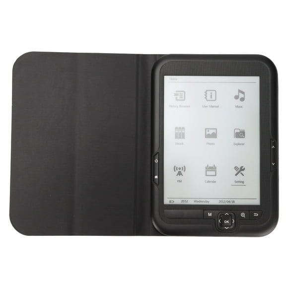 E Book Reader,E Reader Black 6in E Reader Ink Screen E Reader Future-Proof Design