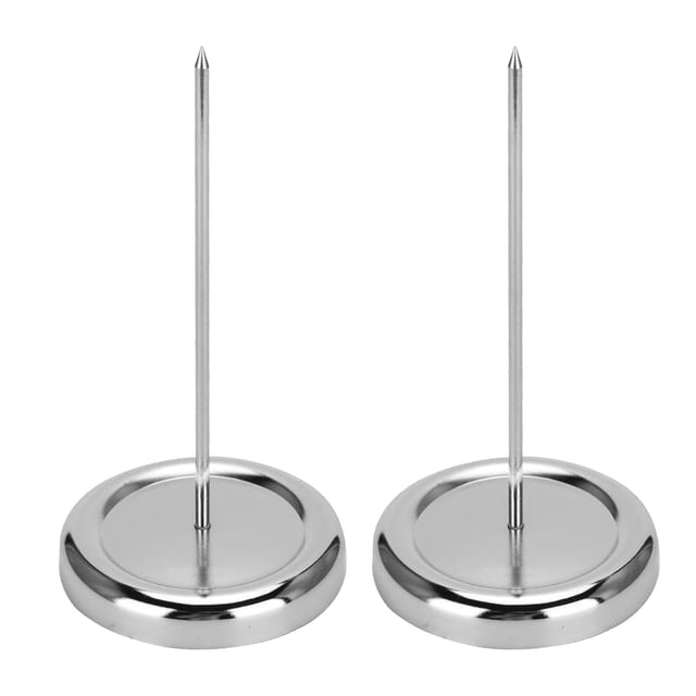 2 soportes para recibos de restaurante: soporte para recibos, husillo de verificación, pincho para pedidos, ideal para negocios, cocinas y oficinas.