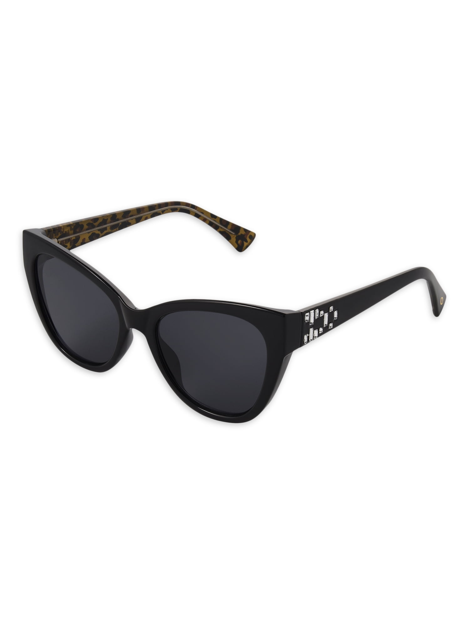 Sofia Vergara Women's Cat Eye Black Adult Sunglasses
