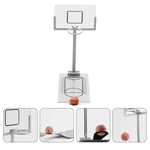 OULII 1Pc Toddler Sports Toys Mini Basketball Toy Silver For Developing Dexterity