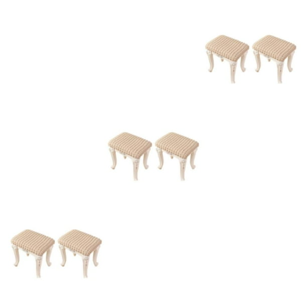 Advancent Fundas de tela para asientos de sillas, 2 uds., transforman las sillas en piezas llamativas, funda elástica para taburete de tocador, Type1 NO1