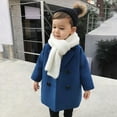 thumbnail image 5 of Mercatoo Toddler Boys Trench Coat Mid Length Wool Blend Winter Warm Peacoat Overcoat Kids Plaid Outwear Jacket Clothes, 5 of 7