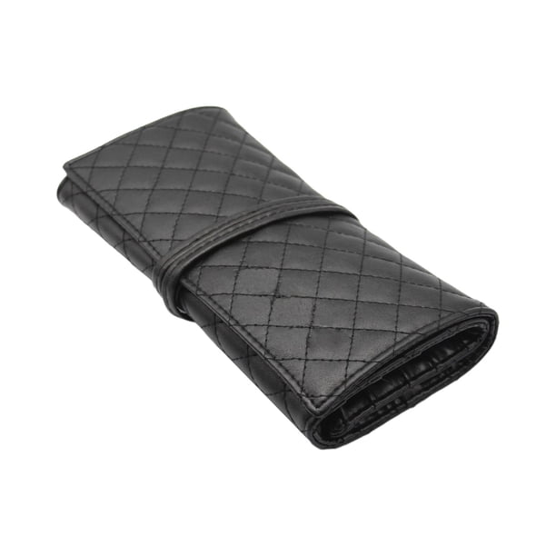 Bolsa de almacenamiento para brochas de maquillaje, bolso organizador de brochas portátil, bolso de maquillaje con 14 bolsillos para mujeres y niñas