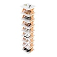 thumbnail image 4 of 9Tier Narrow Entryway Shoe Rack Free Standing Vertical Shoe Organizer Plastic Shoes Storage Shelf Closet Hallway, 4 of 5