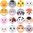 thumbnail image 1 of 1000 Large Cute Animal Round Face Stickers, Cartoon Stickers for Kids Party Favor Birthday Classroom, 1 of 1