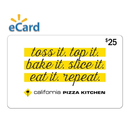 California Pizza Kitchen 25 Gift Card Email Delivery Walmart Com