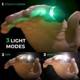 thumbnail image 4 of Wearable LED Finger Light, Rechargeable, 3 Light Modes, Waterproof, Adjustable, Black, 4 of 9