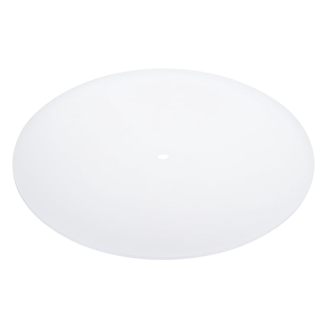Difusor de pantalla de acrílico Uxcell con agujero central, difusor redondo para pantallas de lámparas de tambor, blanco, 15.5 pulgadas
