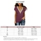 thumbnail image 3 of Blusa con manga de pétalo y cuello en V, blusa de encaje de guipur con ribete de encaje de manga corta, blusa para mujer y niña, 3 of 5