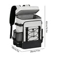 thumbnail image 3 of Insulated Cooler Backpack for Picnic and Camping, Leakproof Double Shoulder Ice Bag with Multiple Compartments for Lunch, Drinks and Outdoor Travel, 3 of 6