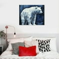 thumbnail image 4 of GOSMITH  Cottage Canvas Wall Art Bear Navy Blue Painting Country Animal Images Bathroom Living Room Home Decoration Art, 4 of 4